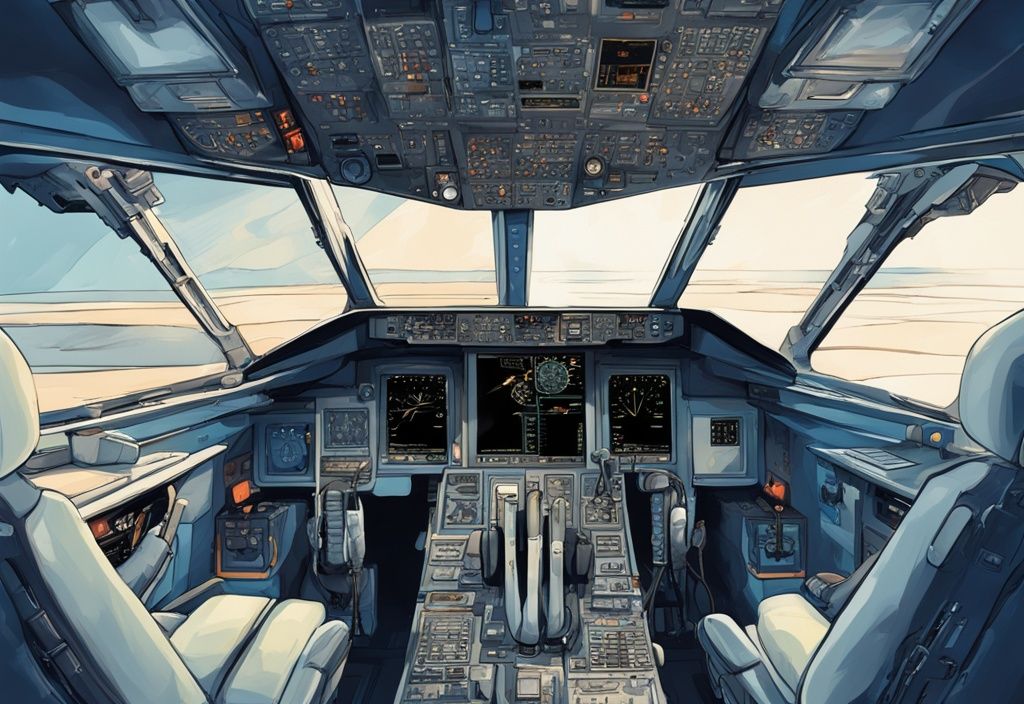 Modern fighter jet cockpit with blue theme, highlighting built-in air conditioning system.