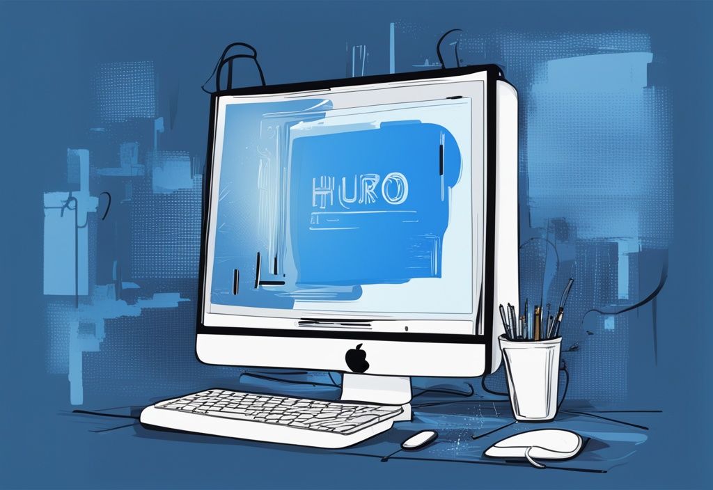 Modern digital painting featuring a blue-themed computer screen with "Error Code H3" pop-up window.